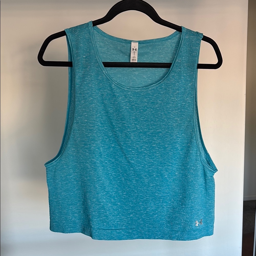 Under Armour Blue Muscle Tee Relaxed Crop